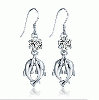 Sales 925 silver earrings with zircon 