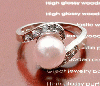 Selling jewelry with silver princess ring with pearl