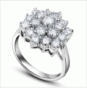 Wholesales18K platinum ring with Diamond