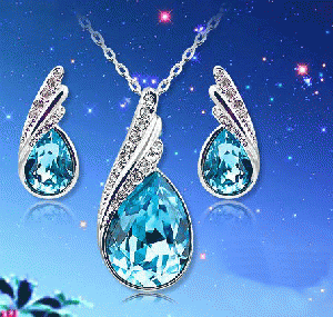 Fashionable 925 sterling silver jewelry set 